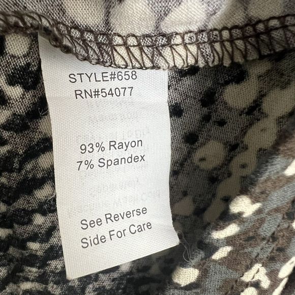 Cabi Multicolor Dappled Dot Deep V Neck Long Sleeve Jersey Wrap Dress Medium - Picture 6 of 6